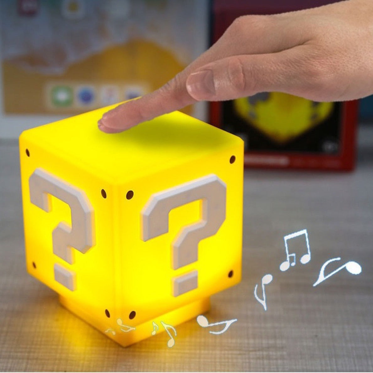 Lámpara Cubo Mario Bros