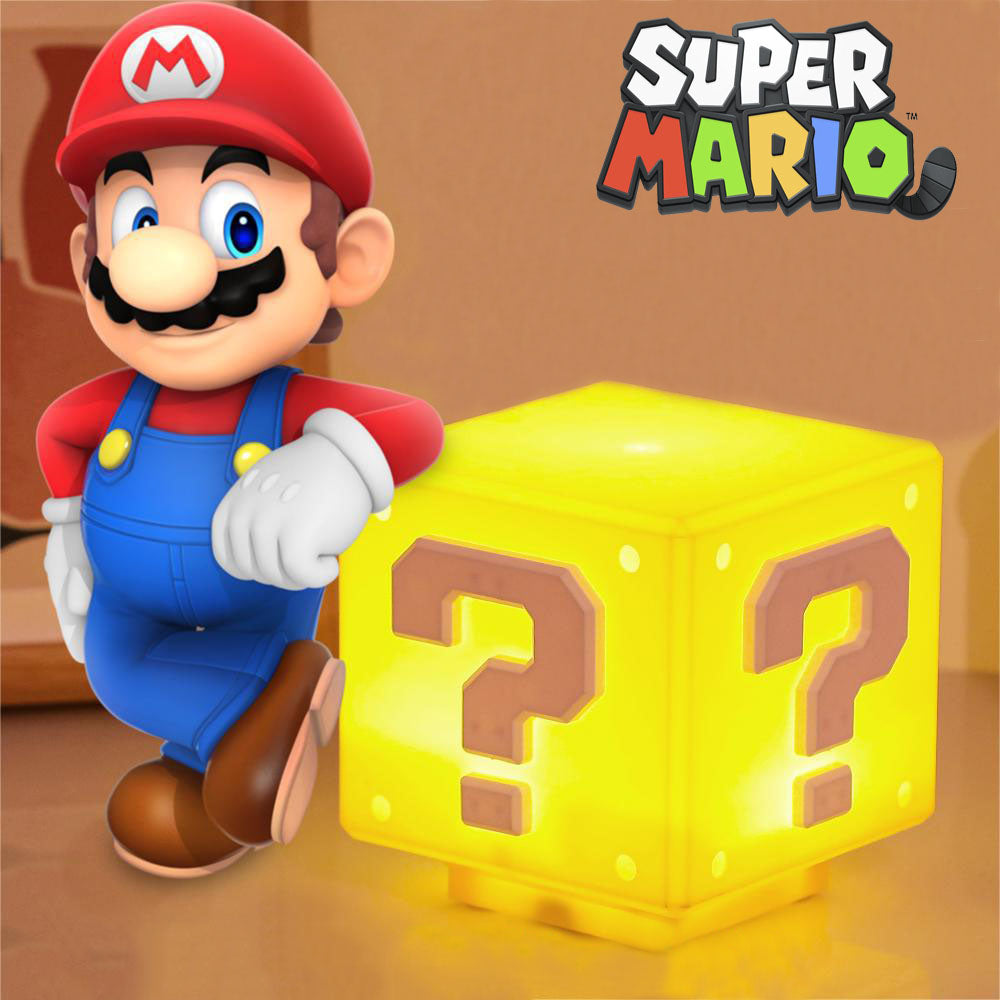 Lámpara Cubo Mario Bros