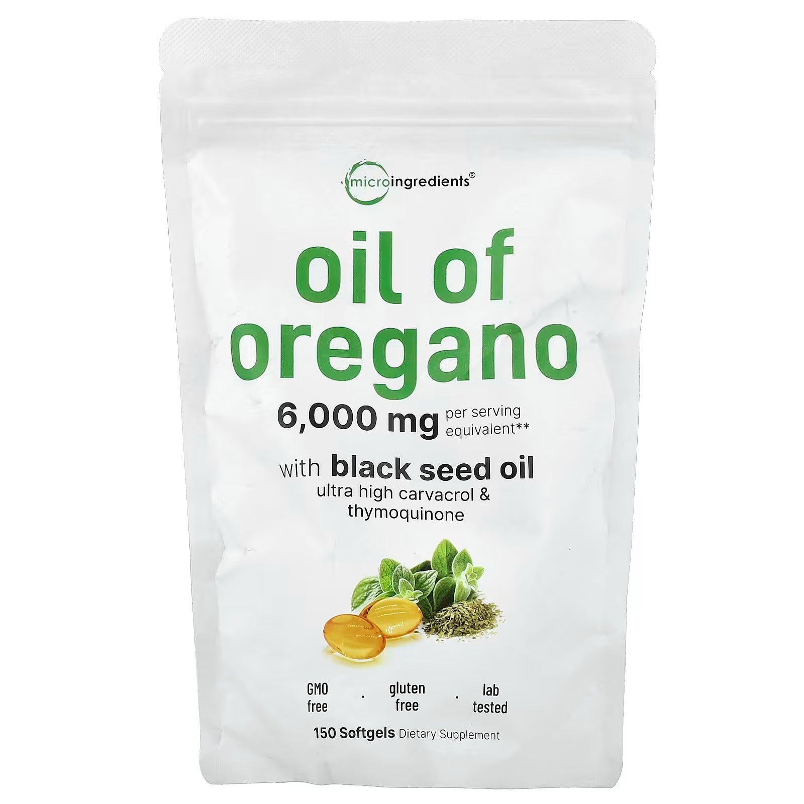 Aceite De Orégano 6000 Mg 60 capsulas
