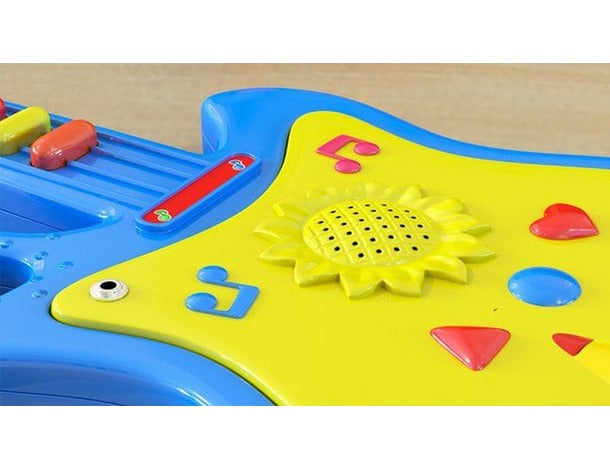 MiniRockStar 🎸: Guitarra Infantil con Sonido, Luces y Micrófono