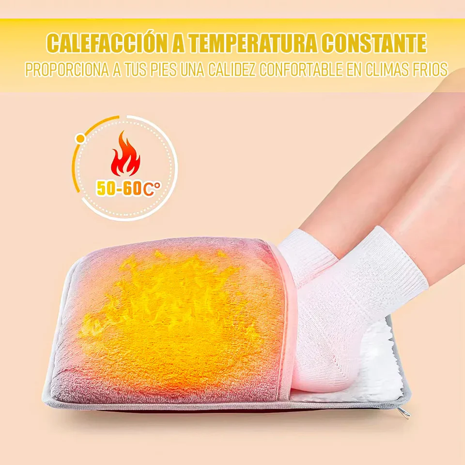 Almohadilla Calefactora USB para Pies - Felpa Suave y Relax Total